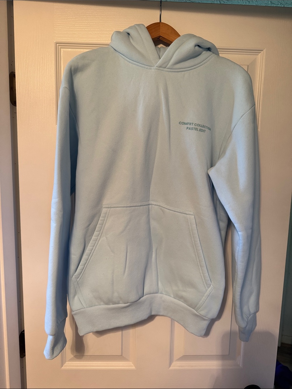 Pastel Blue Hoodie Comfrt Collection Pastel Edit Women’s size XS